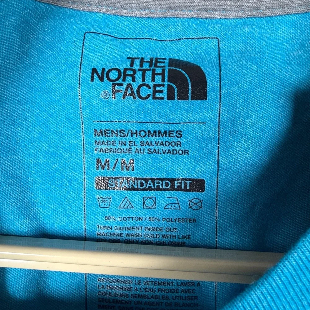 The North Face Mens Blue Halfdome Standard Fit Crew Short Sleeve Tee NF0A3VHKE7J
